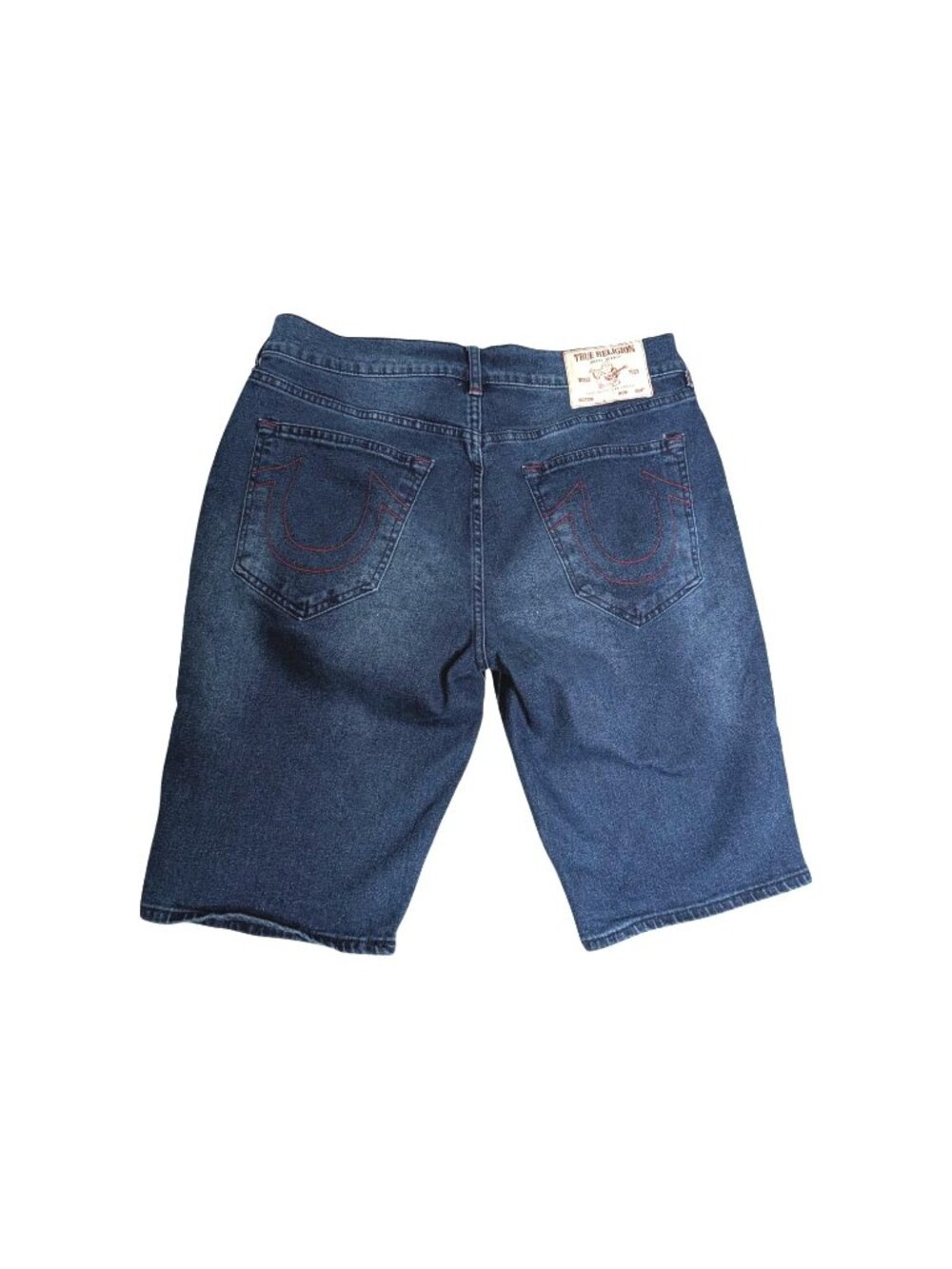 True Religion Ricky Relaxed Straight No Flap Denim Shorts Size 32 Blue Men’s Cas